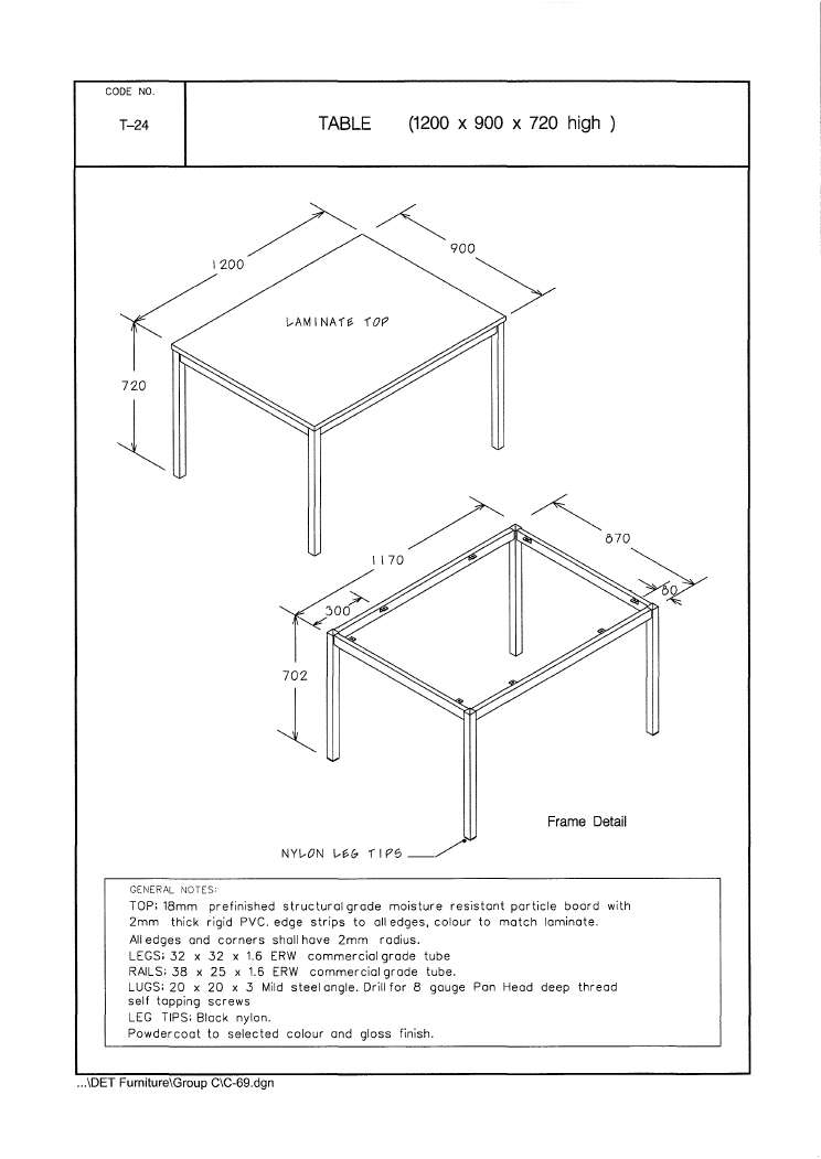 Table, 1200 x 900