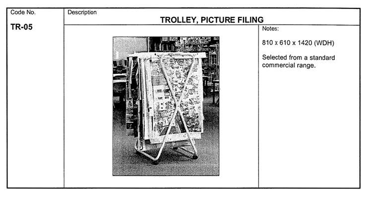 Trolley, Picture Filing