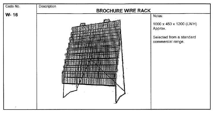 Brochure Wire Rack