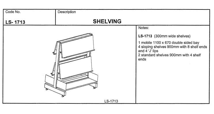 Shelving, Double Sided, Magazine