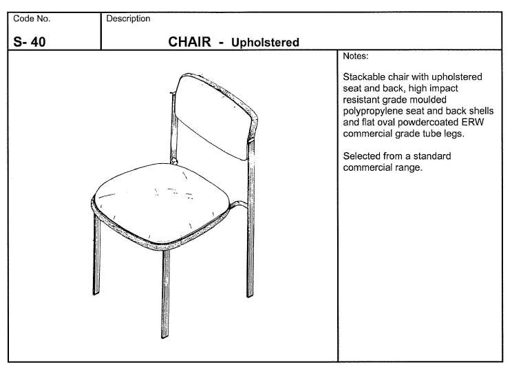 Chair, Upholstered - Vinyl or Wool